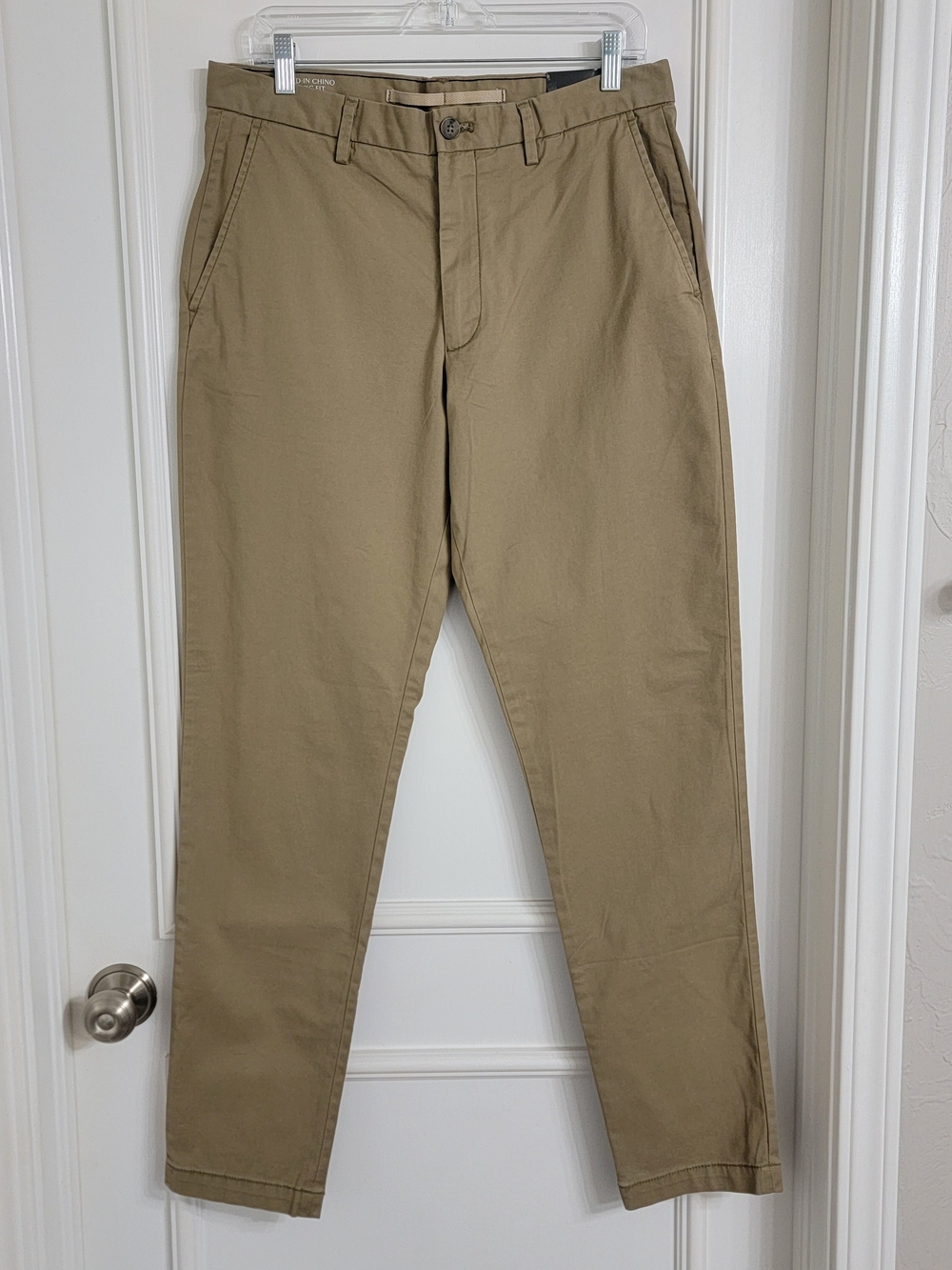 Banana Republic Athletic Fit Lived-In Chino Pants Mens 32x34 Acorn 400028 Khaki